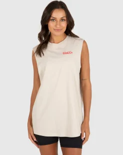 Unit Clothing UNIT - Ladies Good Vibes Muscle Tee Clearance