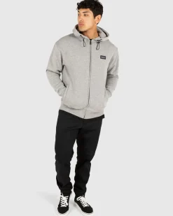 Unit Clothing UNIT Mens Stack Zip Thru Hoodie Cheap