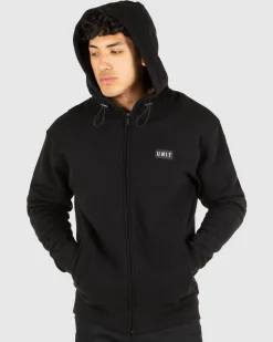 Unit Clothing UNIT Mens Stack Zip Thru Hoodie Cheap