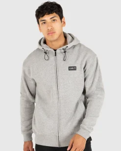 Unit Clothing UNIT Mens Stack Zip Thru Hoodie Cheap