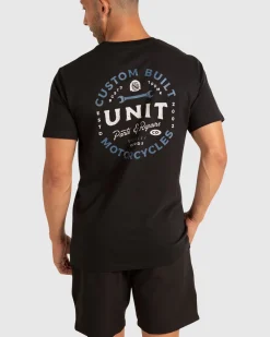 Unit Clothing UNIT Parts & Repairs Mens T-Shirt BLACK Shop