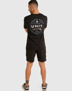 Unit Clothing UNIT Parts & Repairs Mens T-Shirt BLACK Shop