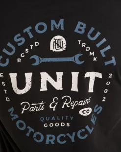 Unit Clothing UNIT Parts & Repairs Mens T-Shirt BLACK Shop