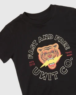 Unit Clothing UNIT Tygra Kids T-Shirt BLACK Flash Sale